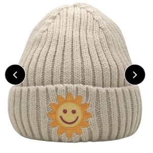 Smiling Sun Baby Beanie Tan Size S (6-36m)